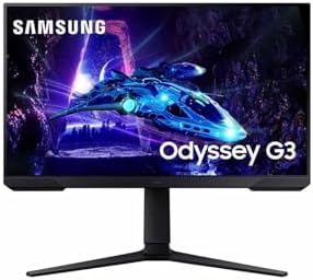 Samsung Odyssey G3 LS24DG302EUXUF 24" Oyuncu Monitörü, 1ms, VA, 180Hz, FreeSync Premium, HAS+Pivot, Eye Saver Mode, Flicker Free, Game Mode - Görsel 2