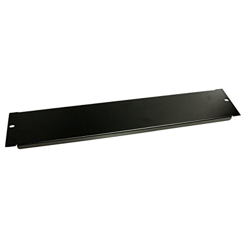 StarTech.com 2U Blanking Panel - Steel Rack Mount Filler Panel - for 19in Server Rack Enclosure or Cabinet - Black Rack Panel (BLANKB2)