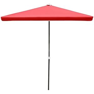 NBHDEK Summer Large Parasol Double-layer Umbrella Cloth, Outdoor Rectangle Collapsible Parasol Canopies Shade For Beach, Garden, Patio, Market, 200 X 200CM, 220 X 180CM