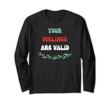 Photo Gallery consapevolezza della salute mentale di natale i tuoi sentimenti sono validi maglia a manica Photo Gallery consapevolezza della salute mentale di natale i tuoi sentimenti sono validi maglia a manica