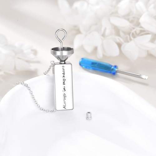 Turquoise Urn Necklaces for Ashes S925 Sterling Silver Mountain Mustard Seed Keepsake Necklace for Women Memorial Cremation Jewelry4