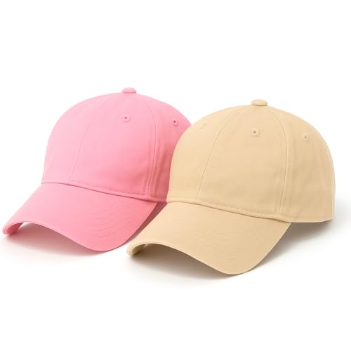Image of Amazon Brand - Anarva Unisex Cotton Baseball Cap Combo Pack of 2