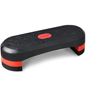 Agicogeo Exercise Step Platforms, 30″ Adjustable Aerobics Step with Risers, Workout Step Platform Stepper Height 4″-6″-8″, Women Home Gym