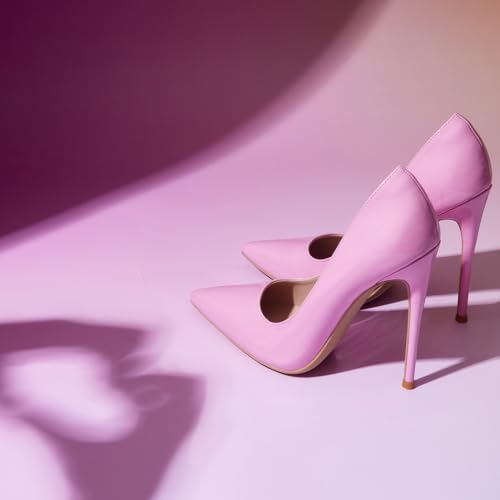 GENSHUO Women's High Heels for Women Classic Pointed Closed Toe Heels Sexy Stiletto Pumps Elegant Classy Wedding Bridal Party Dress Shoes3