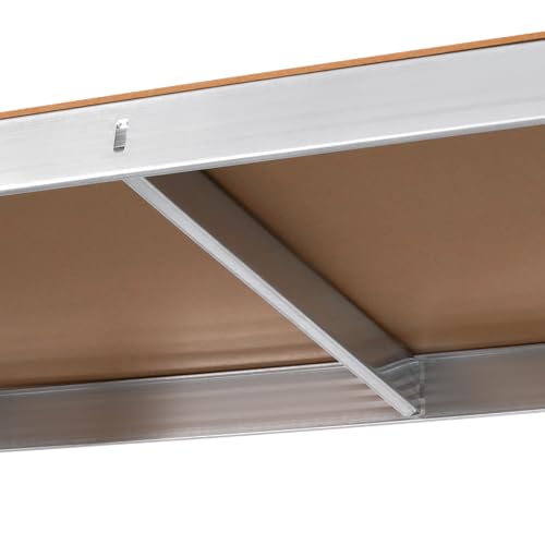 Rebel Electro Metallregal Magazin 5 Böden Garageregal 150x70x30 Silber RB-1255