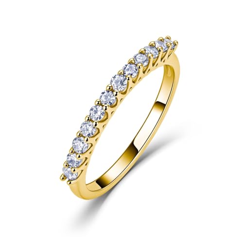 Bague moissanite de haute joaillerie en argent sterling 925 avec une coupe 3EX d'exception
