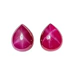 Ei zertifizierter natürlicher 6 Strahlen roter Stern Rubin oval Cabochon lose Edelstein