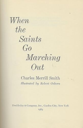When the saints go marching out B0006BZ15C Book Cover