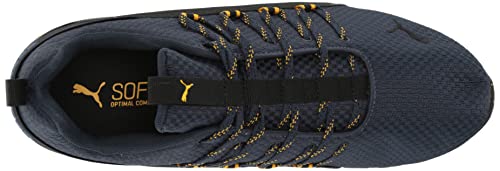 PUMA PUMA Men's AXELION WINTER TRAIL Cross Training Sneaker, Spellbound-Puma Black-Golden Rod, 7.5