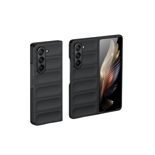 Image of Connexa Silicon UltraGuard Pro Back Cover for Galaxy Fold 6 - Shockproof, Anti-Slip Grip, Drop-Resistant, and Enhanced Corner Protection (Smart Phone NOT Included) (Black)