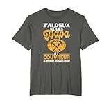 J'ai Deux Rôles! Papa Et Couvreur! Vous cherchez un joli cadeau pour la fête des pères et votre Père est un Couvreur? Offrez ce maillot Couvreur comme une drôle de surprise pour la fête des pères pour le meilleur père du monde!