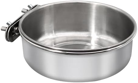 Large Bird Feeding Dish Cups,Parrot Food Bowl Cage with Clamp Hol...