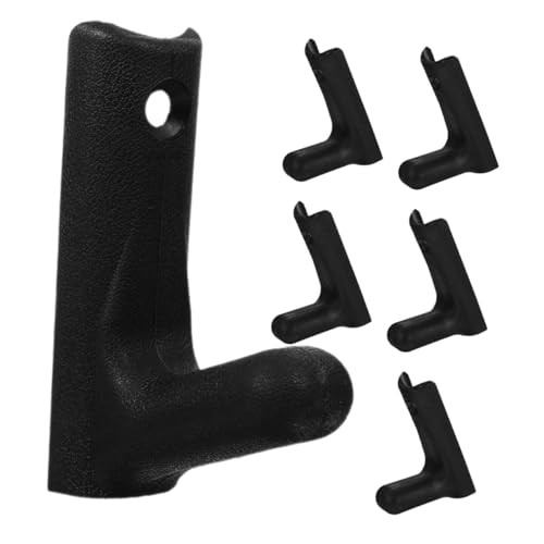 HEMOTON 6Pcs Wall Mounted Barbell Holder Rack Heavy Duty Weight Storage Hooks for Home Commercial Gym Organization Space Saving Design for Dumbbells and Fitness Accessories