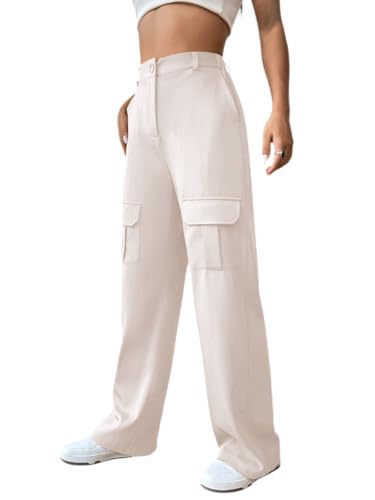 Image of Leriya Fashion Women's Loose High Rise Trouser | High-Waist Korean Pants | Formal Track Pant | Cargo Style Baggy Trendy