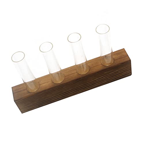 LIOOBO 1 Jarrón De Madera Minibotella con Gotero Varilla Ajustable Bolsa Luz De Luces De Lectura Impermeables Decoración De Puerta De Año Nuevo Botella Vacía