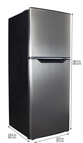 Danby Dff070B1Bsldb-6 7.0 Cu.ft. Mid-Size Refrigerator, Frost-Free Apartment Fridge With Top Freezer, E-Star Rated, 7, Black Stainless Look #TOP2