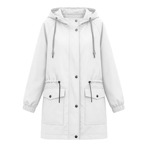 Chaqueta impermeable para mujer cortavientos ligera y duradera para exterior