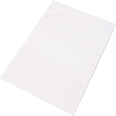 [Pack of 5] A4 Feint Ruled Memo Pads 80 Sheet Writing Notepads 8mm Lined Office Paper