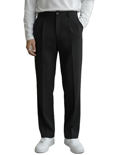 Image of INDICLUB Men's Track Pants with Side Stripe, Drawstring Waist, Straight Leg