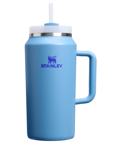STANLEY Quencher H2.0 Tumbler with Handle and Straw 64 oz | Flowstate 3-Position Lid | Cup Holder Compatible for Travel | Insulated Stainless Steel Cup | BPA-Free | Blue Sky