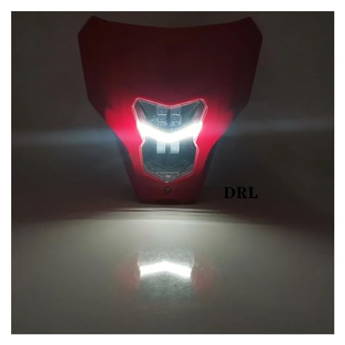Phare LED moto enduro et cache antibrouillard rouge pour CRF 250 450