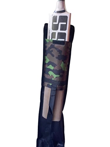 KE CAMO Glossy Army Green Cricket Bat Cover - Full Length for Any Size 3 31bmhptQb5L