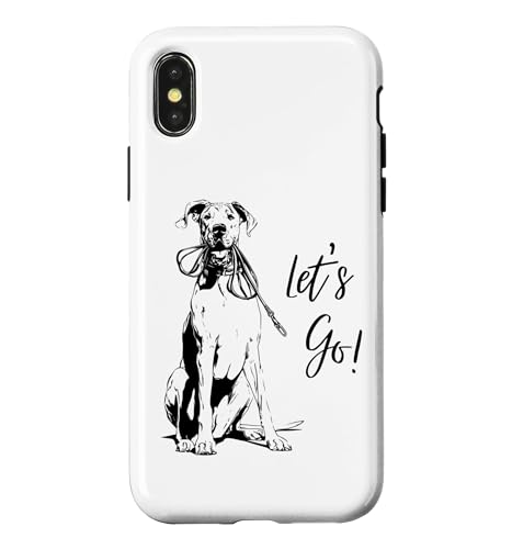 �O���[�g�f�[���uLet's Go!�v�f�U�C�� ? Happy Dane Design �X�}�z�P�[�X iPhone X/XS �p