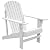 Outsunny Wooden Adirondack Chair, Outdoor Patio Lawn Chair with Cup Holder, Weather Resistant Lawn Furniture, Classic Lounge for Deck, Garden, Backyard, Fire Pit, White