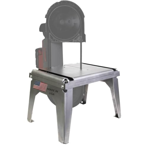 Diktator Portaband Table V6.0 Heavy-Duty Steel Stand for Select Milwaukee Portaband Saws Mitre Gauge Slots Fast Assembly Saw Not Included