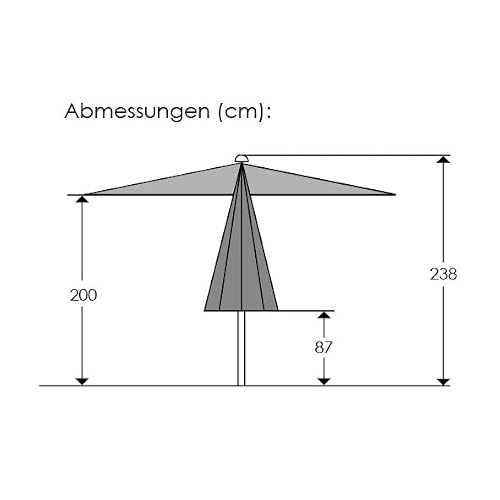 Schneider Sonnenschirm Bergamo – Alpiner Gartenschirm für den Außenbereich