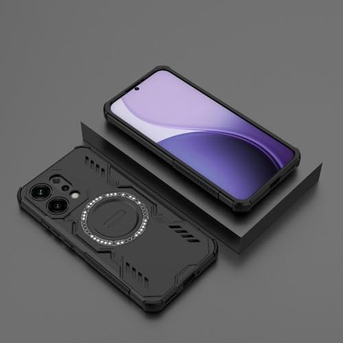 Image of Back Cover Case for Oppo Reno 14 5G | 360 Protection Mobile Phone Case Mag-Safe | Camera Protection | Oppo Reno 14 5G Back Cover | Oppo Reno14 5+G - Black TPU+PC
