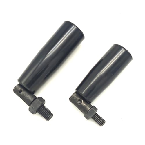 Image of Nylon Revolving Handle with M8 M10 Male Thread Screw Foldable Part Crank Handle Rotating Handle Plastic Knob for Industry Lathe Milling Grinding Machine (M8x63), Black