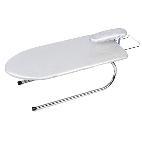 Planche à repasser portable avec panneau métallique de type U et supports durables de table