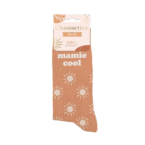 STC - Paire DE Chaussettes Paillettes Mamie Cool Femme