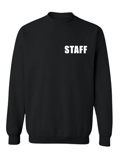 ALLNTRENDS Staff Sweatshirt Black Crewneck2