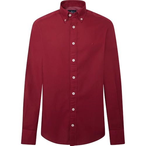 Chemise Oxford homme Hackett London vêtement élégant teint en pièce