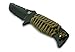 Benchmade - Fixed Adamas 375 Knife, Drop Point Blade with Spine Serrations, Plain Edge, Coated Finish, Black Handle, Black Sheath, Made in the USA