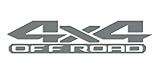 2 x Grey 4x4 Off Road Bedside Vinyl Decals Fits New Dodge Ram 1500 2500 3500 Power Wagon