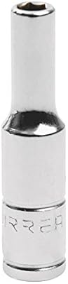 Urrea 4706L 1/4-Inch Drive Deep 6-Point 3/16-Inch Chrome Socket Set