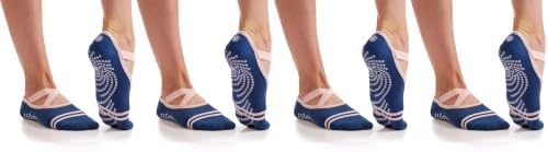 Gaiam Grippy Studio Yoga Socks for Extra Grip in Standard or Hot Yoga