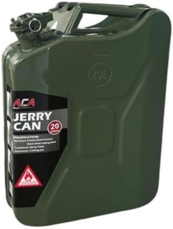 20 Litre Metal Green Water Container | Metal Construction, 20L Capacity