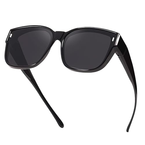 Myiaur Oversized Fit Over Sunglasses for Women Trendy Wear Over Glasses Polarized UV400 Protection Sunglasses for Driving