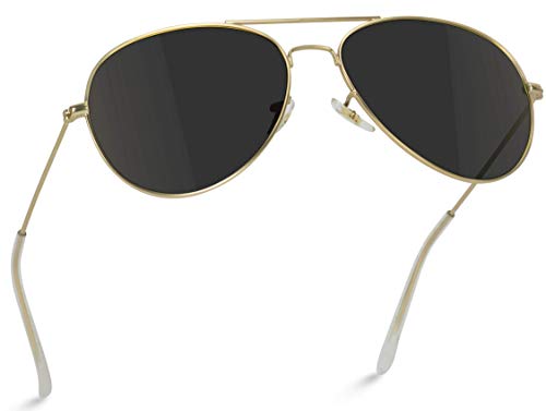 WearMe Pro - Polarized Metal Frame Pilot Style Aviator Sunglasses