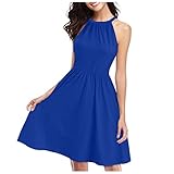 ✿Sommerkleid Damen: Dieses Sommerkleid Damen Lose, Leichtes, Atmungsaktives und Elastisches. Mode, Vintage, Boho und Elegantes design. Aus Weichem stoff, fühlt sich toll auf der Haut und angenehm zu tragen. Dieses Retro Strandkleid Damen Schlichte, Lässige, Elegant und Mode, Passt perfekt zu Jogginghose, Sommerkleid, Cocktailkleid Damen, Sandalen, Hausschuhe, Sonnenbrille, Leggings, Tshirt, Jeans, Armband, Socken, Unterhosen, Jacke, Bluse, Uhr, oder Sneaker.