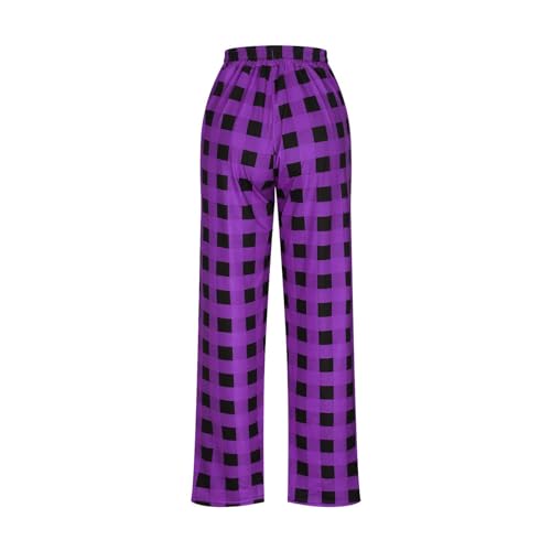 Mens Sleep Pajama Pant Plaid Pj Lounge Pants Drawstring Waist Pajama Bottoms Comfortable Soft Trousers with Pockets3