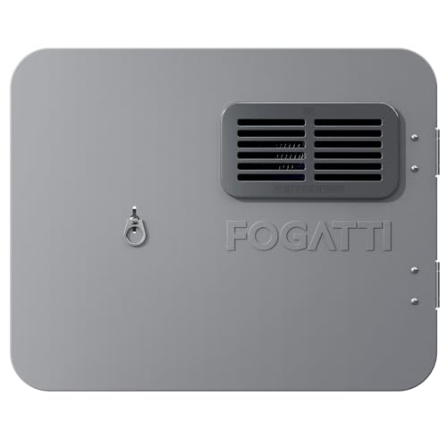 Image of FOGATTI 15 inch x 18 inch RV Water Heater Replacement Door Kit - Gray | External Access Panel for RV Tankless Water Heaters Only