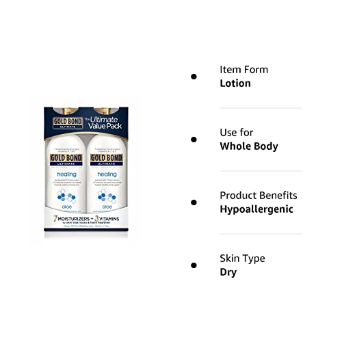 Gold Bond Ultimate Healing Skin Therapy Lotion With Aloe, 20 Oz (2 Pack) #TOP1