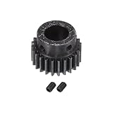 sourcing map 1 Stück 1Mod 24T Ritzel Zahnrad Zahnräder 12mm Bohrung aus Gehärtetem Stahl Motorzahnstange Stirnrad mit Stufe für RC Auto LKW Buggy Getriebe Antrieb
