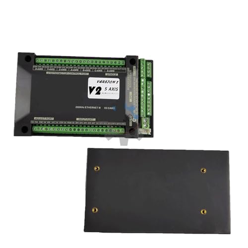 HUAYONGSS Upgraded Ethernet NVEM V5 300KJ CNC Controller For Engraving Machine Kit 3/4/5/6Axis Control Card+Handwheel(4Axis Kit)