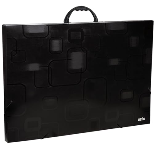 Kit c/ 4 und Maleta A3 Dellofine Preta DELLO